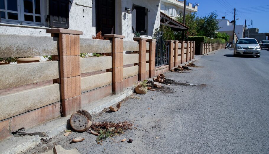 Ζημιές από τον σεισμό στο Αρκαλοχώρι ©ΣΤΕΦΑΝΟΣ ΡΑΠΑΝΗΣ/ EUROKINISSI