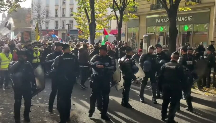Σχεδόν 29.000 Γάλλοι διαδήλωσαν © youtube