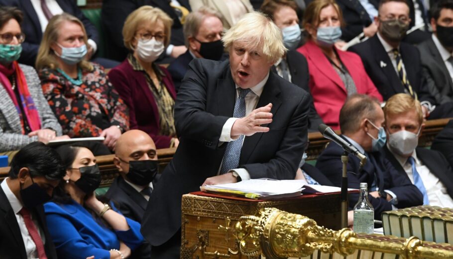Ο Μπόρις Τζόνσον στο Βρετανικό Κοινοβούλιο ©EPA/UK Parliament/Jessica Taylor