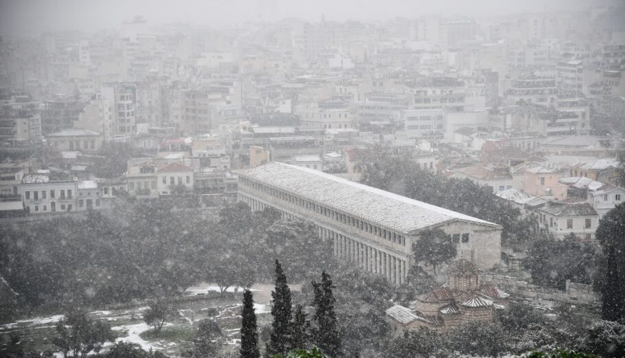 Η κακοκαιρία «Ελπίς» χτύπησε την Αθήνα © Eurokinissi