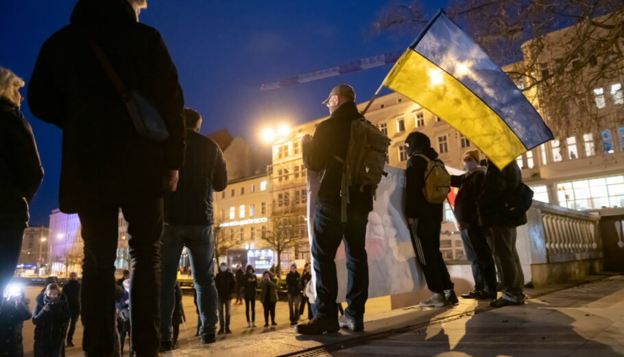 Διαμαρτυρία στην Ουκρανία υπό τον φόβο ρωσικής εισβολής © EPA/Jakub Kaczmarczyk POLAND OUT
