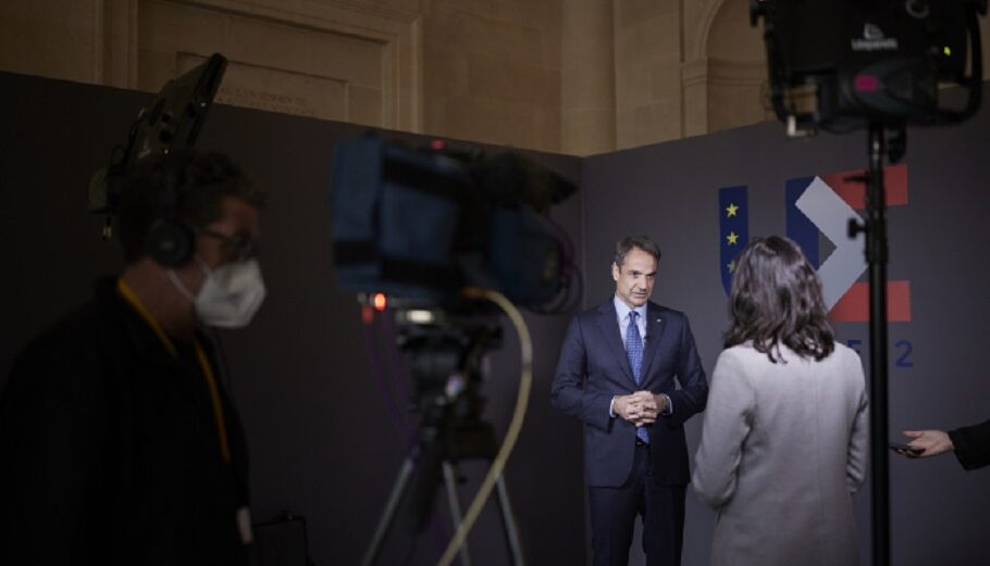 Συνέντευξη Μητσοτάκη στο CNBC ©Dimitris Papamitsos / Greek Prime Minister's Office
