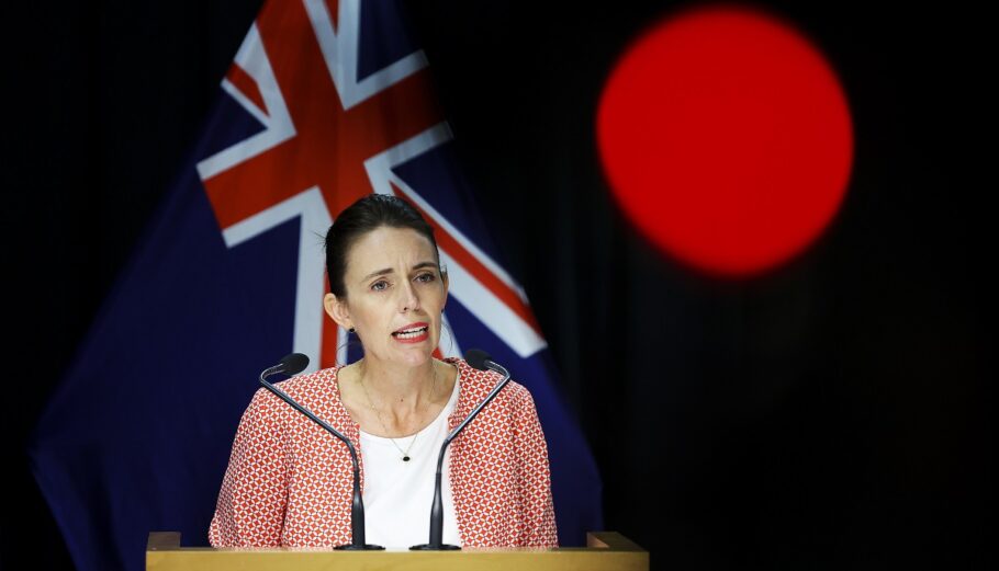 H πρωθυπουργός της Νέας Ζηλανδίας Τζασίντα Αρντέρν © EPA/HAGEN HOPKINS / POOL AUSTRALIA AND NEW ZEALAND