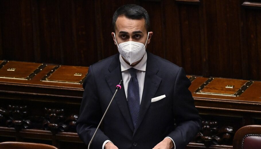 Ο Ιταλός υπουργός εξωτερικών Λουίτζι Ντι Μάιο © EPA/RICCARDO ANTIMIANI