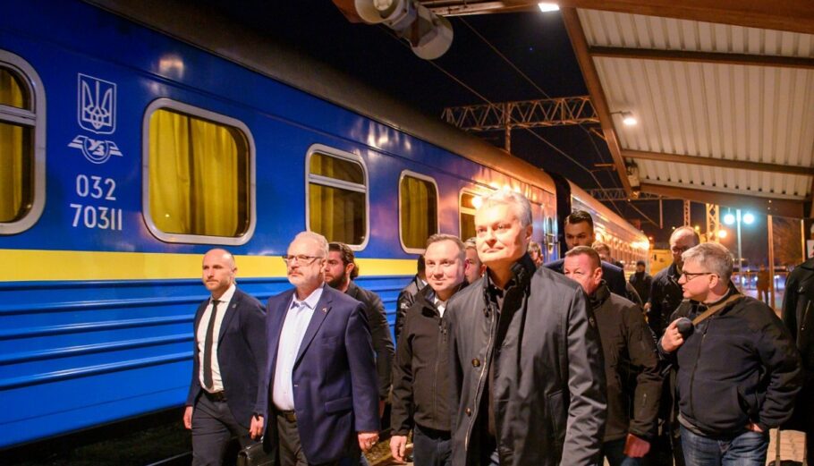 Οι πρόεδροι της Πολωνίας και των χωρών της Βαλτικής θα επισκεφθούν σήμερα το Κίεβο © twitter.com/GitanasNauseda
