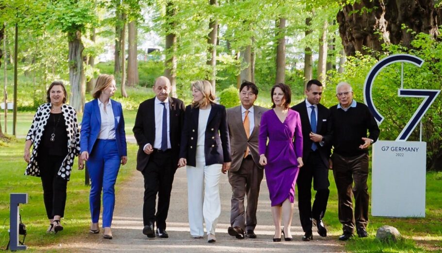 Οι υπουργοί Εξωτερικών της G7 © twitter/ABaerbock