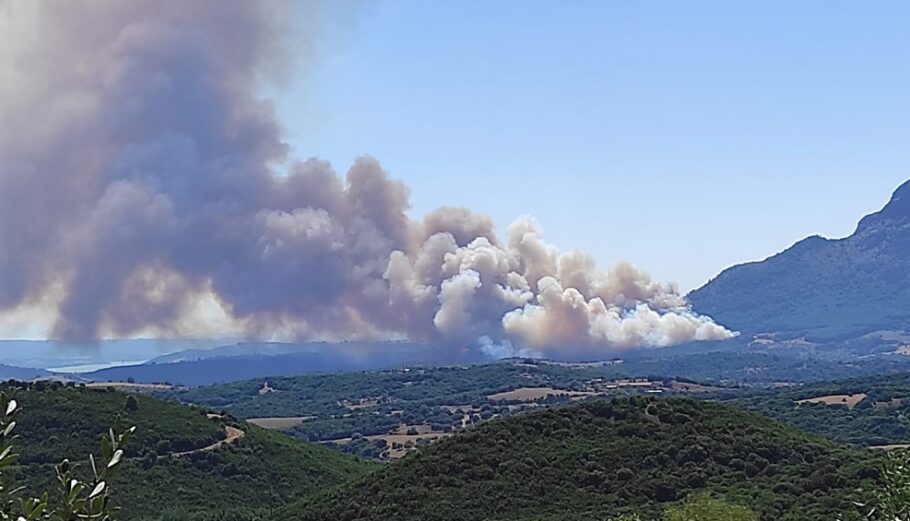 Φωτιά σε δασική έκταση στις Πόρτες Αχαΐας© facebook.com/groups/pyrkagianews