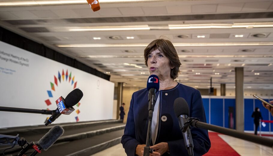 Η γαλλίδα υπουργός Εξωτερικών Κατρίν Κολονά ©EPA/MARTIN DIVISEK