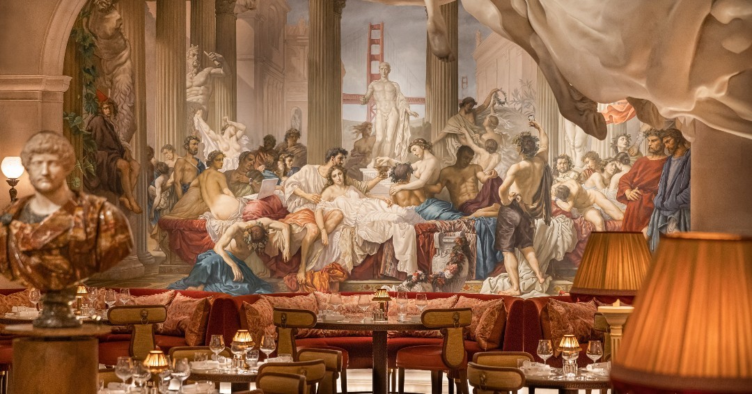 Εστιατόριο με αναφορές στην ελληνική και ρωμαϊκή μυθολογία © instagram.com/dezeen/