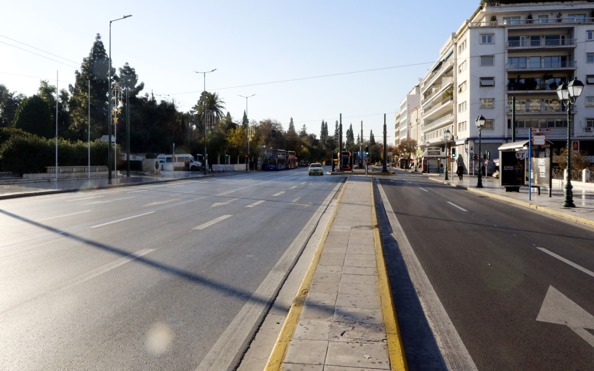 Αποκαταστάθηκε η κυκλοφορία στο κέντρο της Αθήνας