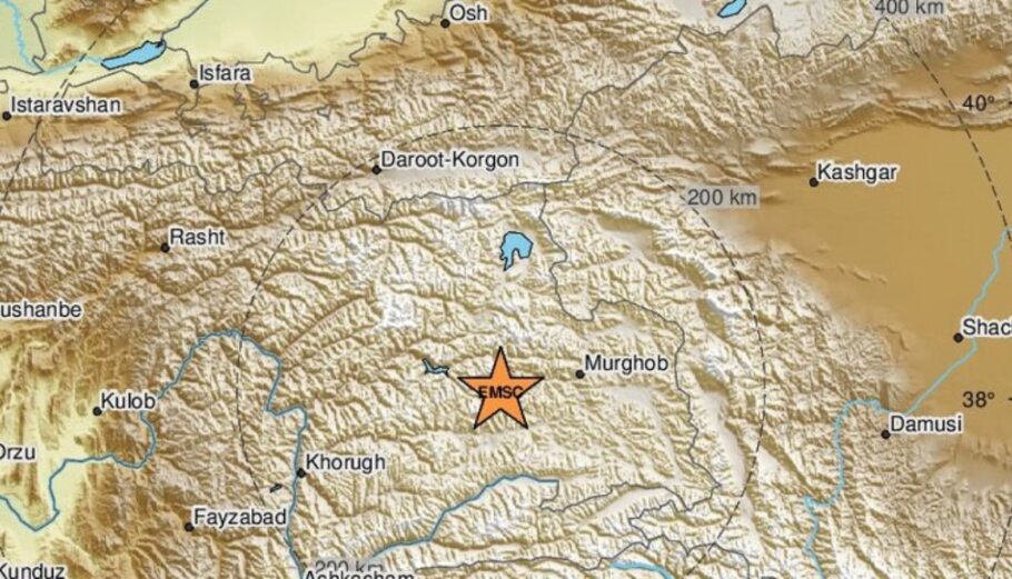Σεισμός στο Τατζικιστάν @ EMSC
