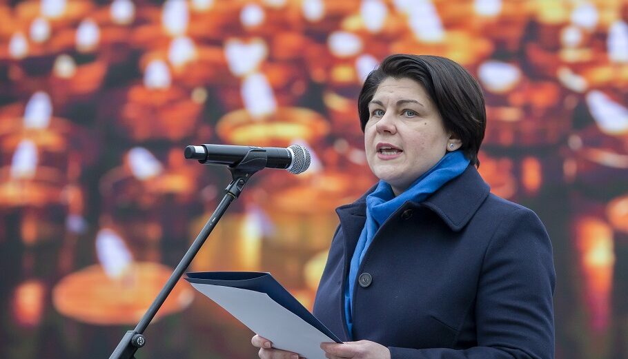 Η πρωθυπουργός της Μολδαβίας, Νατάλια Γκαβριλίτα @EPA/DUMITRU DORU
