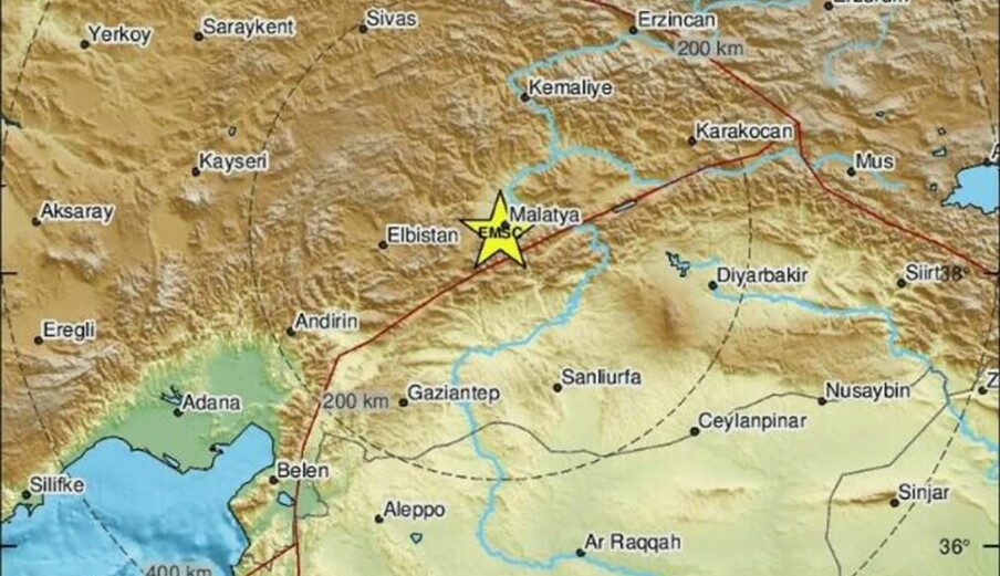 Σεισμός στην Τουρκία ©EMSC