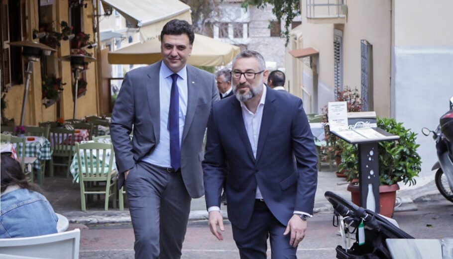 Ο Υπουργός Τουρισμού, Βασίλης Κικίλιας, και ο Αυστραλός πρέσβης στην Ελλάδα, Arthur Spyrou © Υπ. Τουρισμού