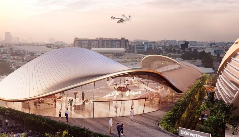 Ένα terminal για ιπτάμενα ταξί στο Ντουμπάι