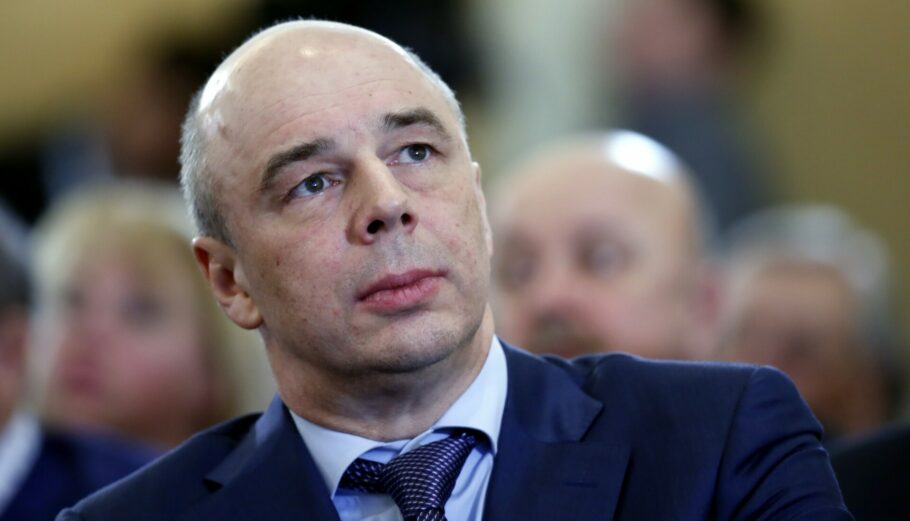 Ο υπουργός Οικονομικών της Ρωσίας Αντόν Σιλουάνοφ © EPA/YURI KOCHETKOV