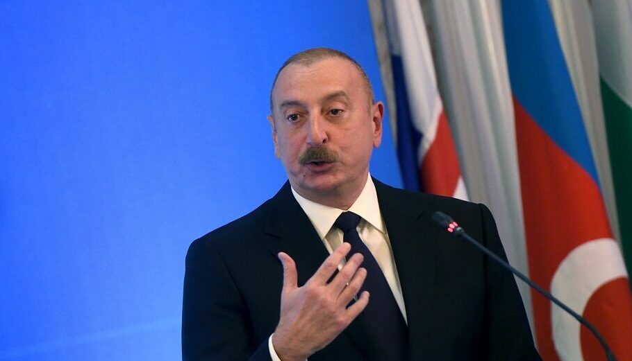 Ο πρόεδρος του Αζερμπαϊτζάν Ιλχάμ Αλίγιεφ © EPA/VASSIL DONEV
