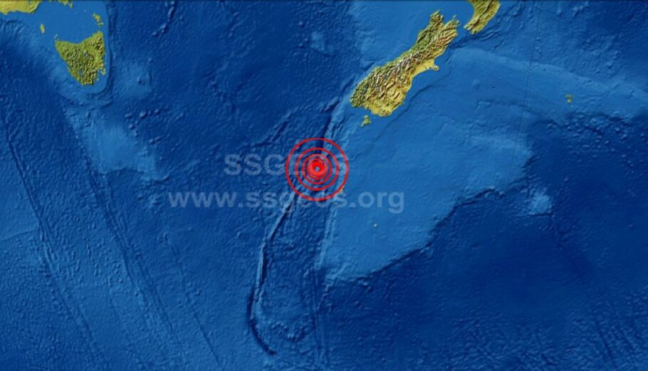 Σεισμός στα νησιά Όκλαντ © twitter.com/ssgeos