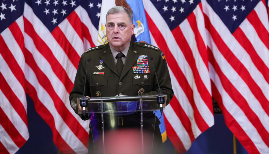 Ο αρχηγός του Γενικού Επιτελείου των ΗΠΑ, Μαρκ Μίλι © EPA/OLIVIER MATTHYS