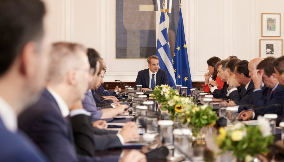 Συνεδρίαση του υπουργικού συμβουλίου υπό τον Κ. Μητσοτάκη © Γραφείο Τύπου Πρωθυπουργού