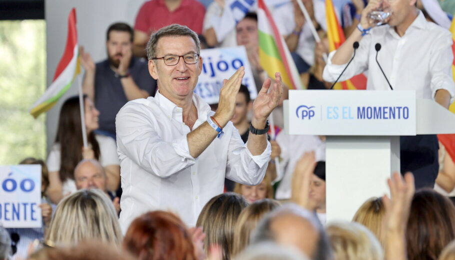 O επικεφαλής του Λαϊκού Κόμματος στην Ισπανία, Αλμπέρτο Νούνιεθ Φεϊχό © EPA/RAQUEL MANZANARES