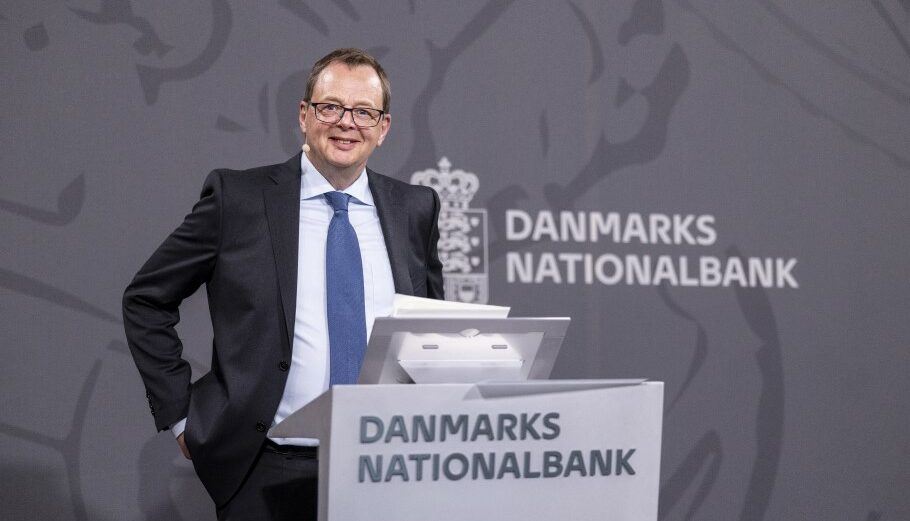 Ο επικεφαλής της Nationalbanken, Christian Kettel © EPA/NIKOLAI LINARES
