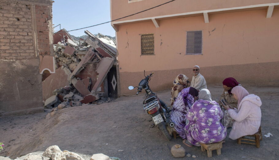 Σεισμός στο Μαρόκο © EPA/JALAL MORCHIDI