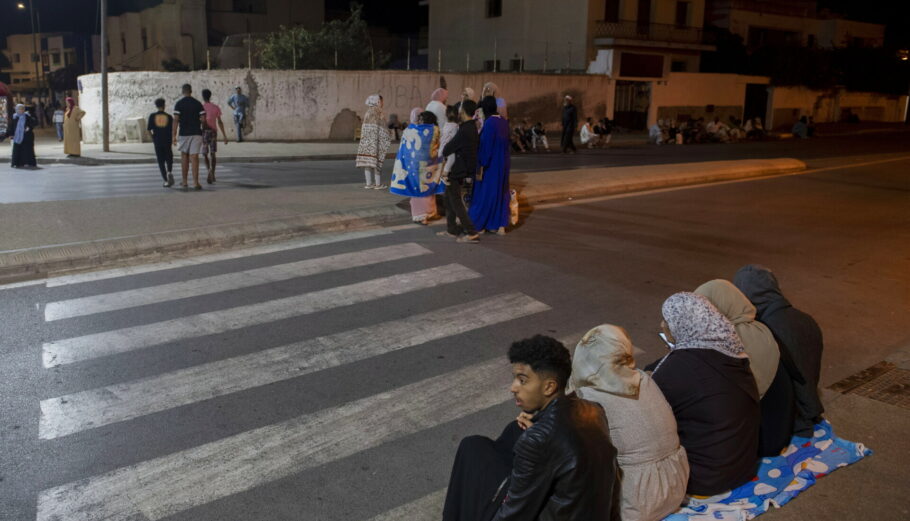 Σεισμός στο Μαρόκο ©EPA/Jalal Morchidi