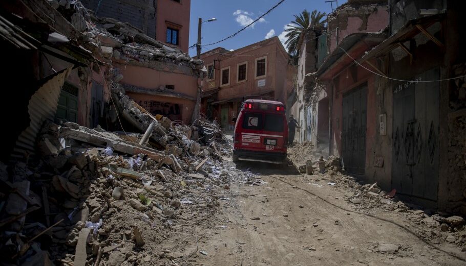 Σεισμός στο Μαρόκο © EPA/ JALAL MORCHIDI