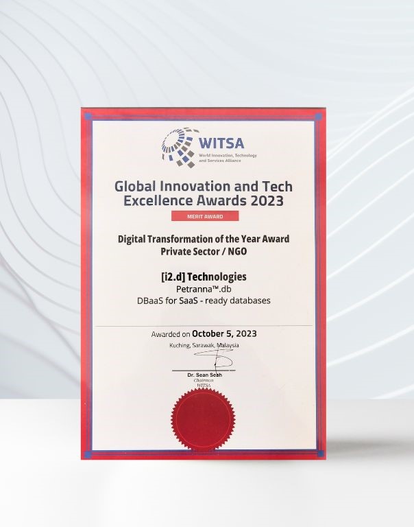 To βραβείο Merit Award που κατέκτησε η ελληνική start-up [i2.d] technologies © [i2.d] technologies 