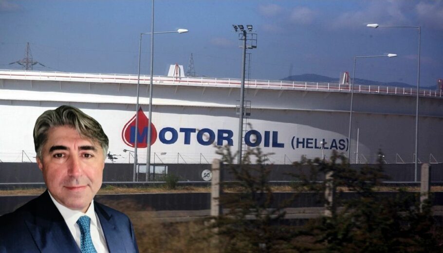 O νέος γενικός διευθυντής εφοδιασμού και Εμπορίας της Motor Oil, Alkhas Khametov με φόντο τα διυλιστήρια @ Eurokinissi / linkedin / PowerGame.gr