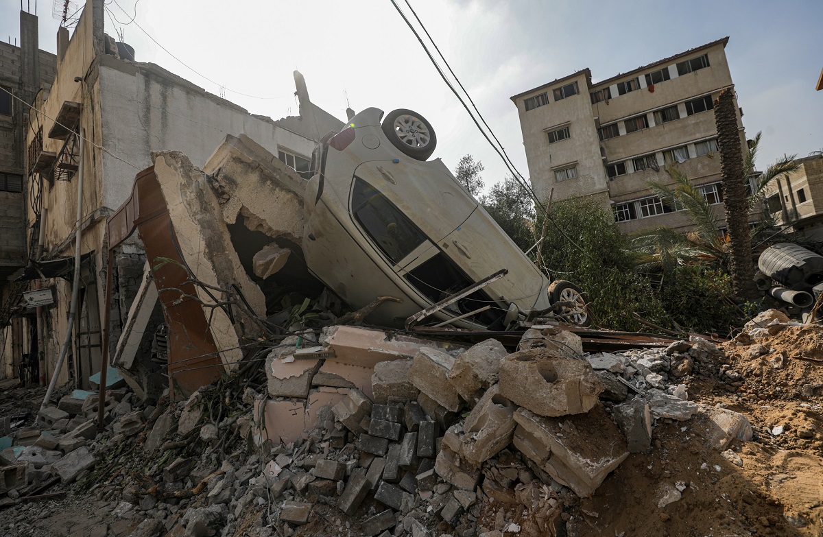 Καταστροφές στη Γάζα © EPA/MOHAMMED SABER