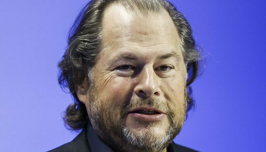 Ο Marc Benioff, Διευθύνων Σύμβουλος της Salesforce@EPA/JOHN G. MABANGLO