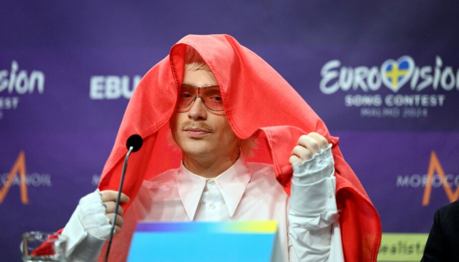Ο Ολλανδός Joost Klein που αποκλείστηκε από την Eurovision © EPA/JESSICA GOW SWEDEN OUT