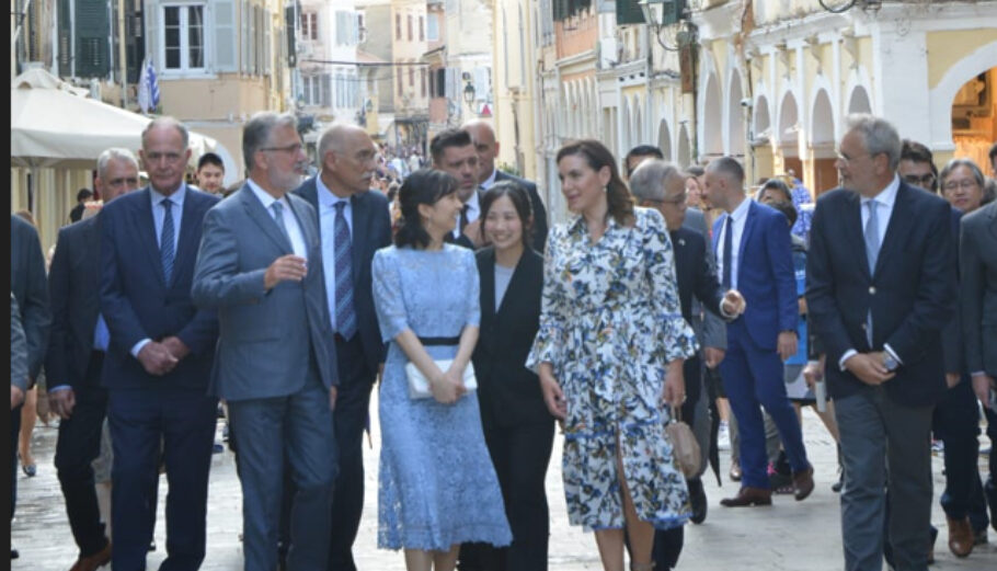 Η υπουργός Τουρισμού Όλγα Κεφαλογιάννη υποδέχτηκε στην Κέρκυρα την Πριγκίπισσα Κάκο της Ιαπωνίας©ΔΤ