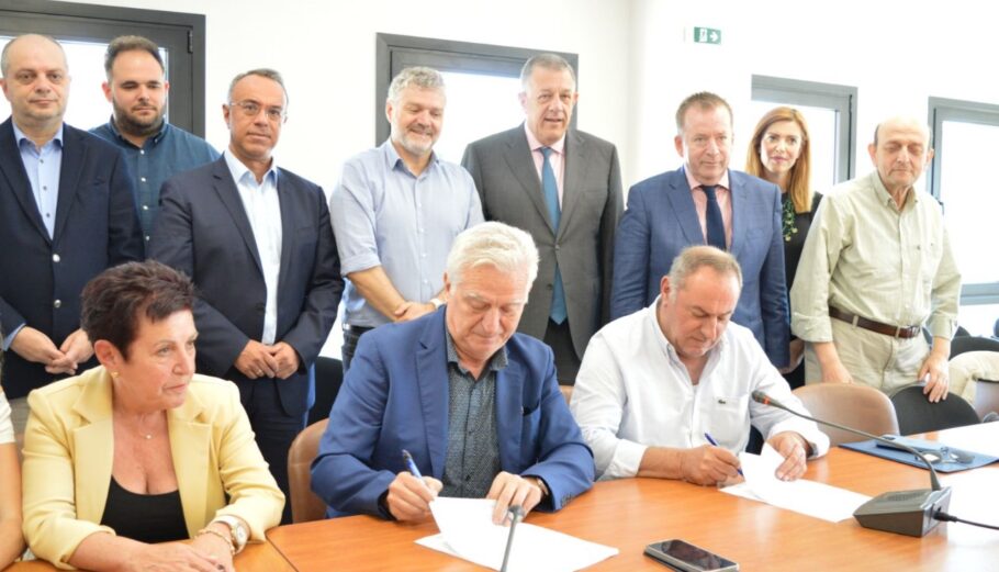 Υπογραφή σύμβασης 19,1 εκατ. ευρώ για την κατασκευή του φράγματος Αγιόκαμπου του Νομού Λάρισας@ΔΤ