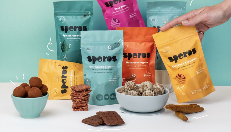 H Sporos ειδικεύεται στην παραγωγή υγιεινών σνακ για παιδιά © sporosmeals.com