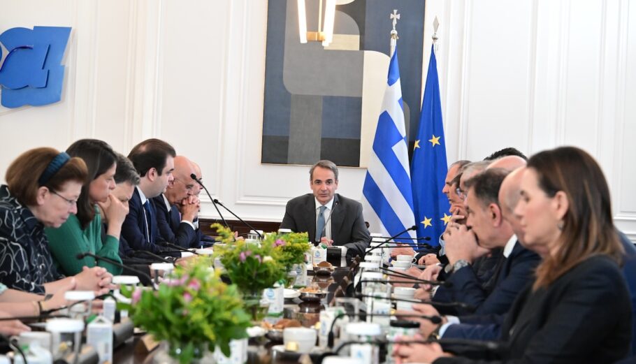 Συνεδρίαση του Υπουργικού Συμβουλίου με τη νέα σύνθεση, όπως διαμορφώθηκε μετά τον ανασχηματισμό υπό τον Πρωθυπουργό Κυριάκο Μητσοτάκη © Eurokinissi