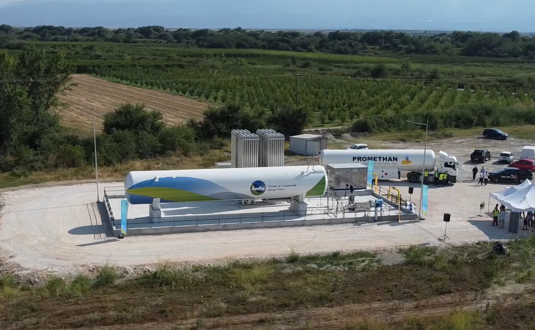Ο νέος σταθμός LNG του ΔΕΣΦΑ στο Άσπρο Σκύδρας © ΔΤ