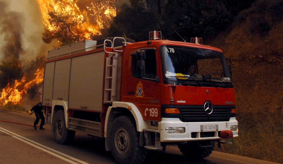 Πυρκαγιά σε χαμηλή βλάστηση στη Νέα Τυρολόη Σερρών