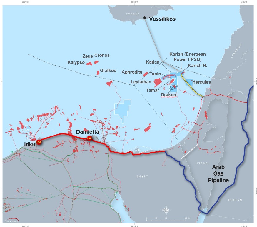 Οι άδειες της Energean στην Ανατολική Μεσόγειο και οι πιθανές οδεύσεις για το φυσικό αέριο