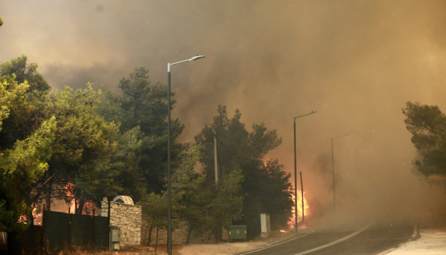 Φωτιά στην Πεντέλη © Intime