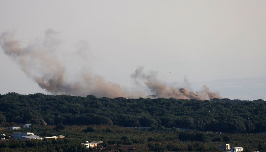 Αεροπορική επιδρομή του Ισραήλ στον Λίβανο © EPA/ATEF SAFADI