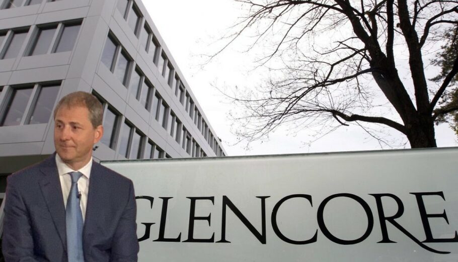 Ο πρώην επικεφαλής πετρελαίου της Glencore με φόντο τα κεντρικά της εταιρείας στη Ζυρίχη EPA/URS FLUEELER / x.com/Glencore/status / PowerGame.gr