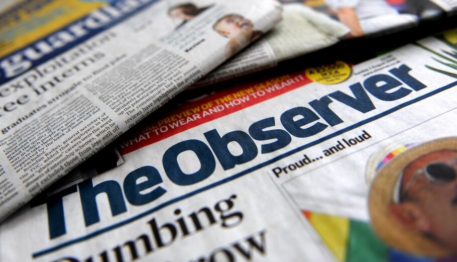 Observer, η παλαιότερη κυριακάτικη εφημερίδα στον κόσμο © EPA/ANDY RAIN