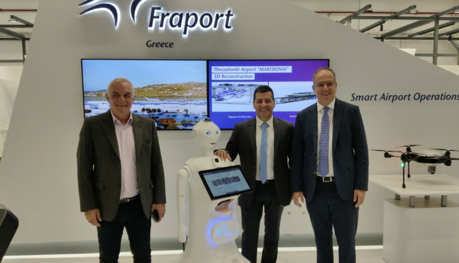 O γενικός διευθυντής Ανάπτυξης της Fraport Greece, Γιώργος Βήλος (στα δεξιά) © Powergame.gr