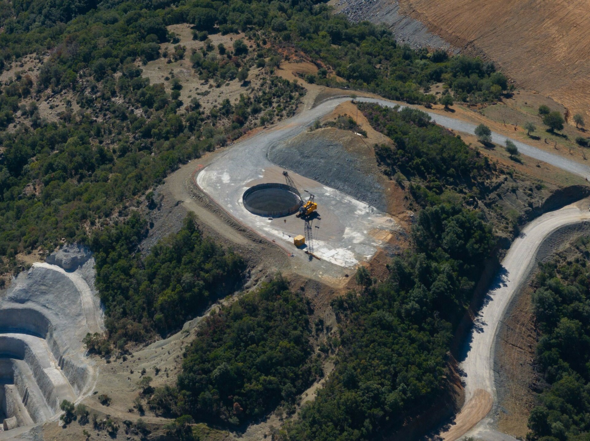 Το έργο αντλησιοταμίευσης της Αμφιλοχίας από ψηλά Πηγή: ΤΕΡΝΑ Ενεργειακή