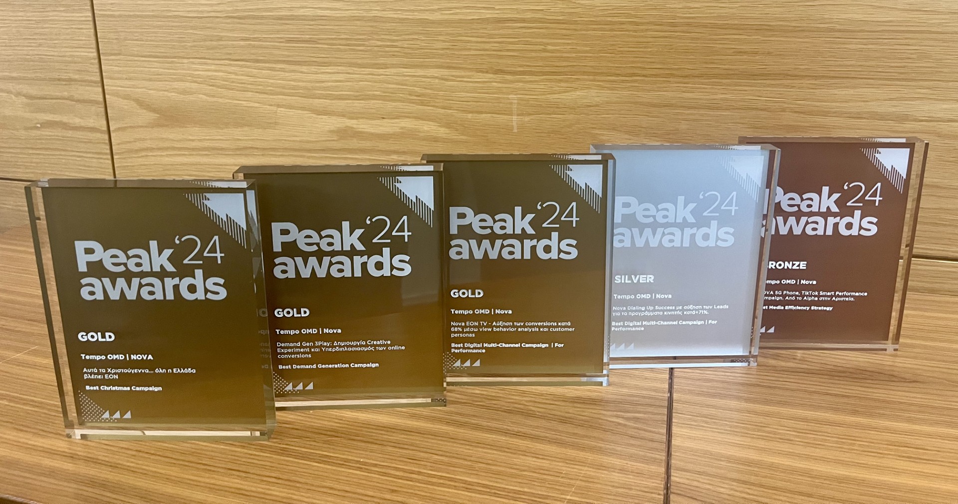 Τα 5 Βραβεία της Nova στα Peak Awards 2024 © ΔΤ