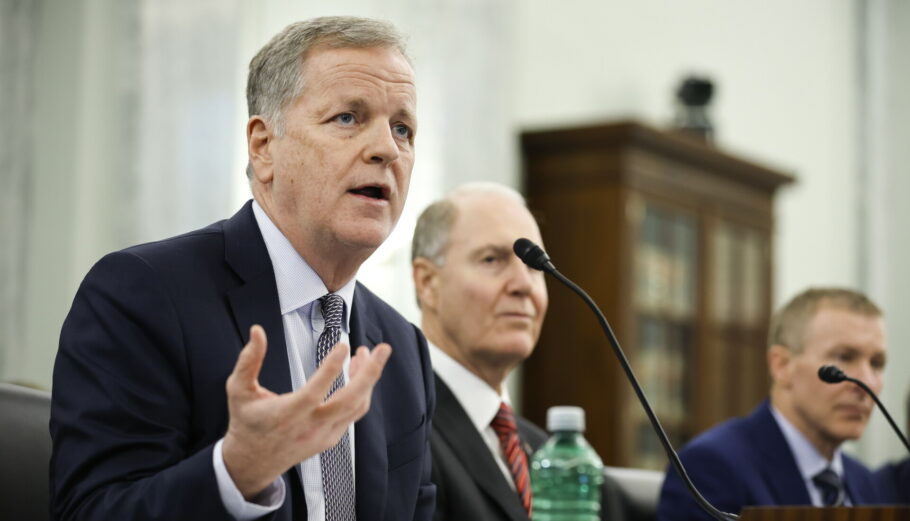 Ο διευθύνων σύμβουλος της United Airlines Scott Kirby © EPA/Chip Somodevilla / POOL