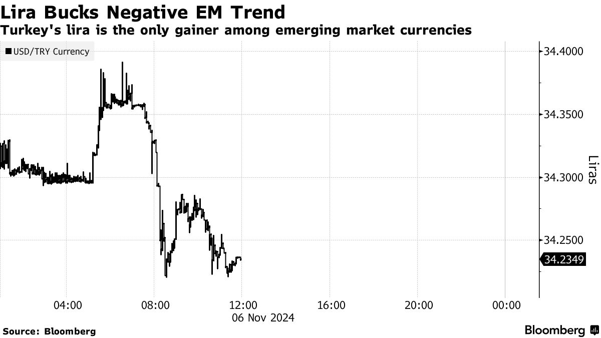 Κέρδη για την τουρκική λίρα ©Bloomberg